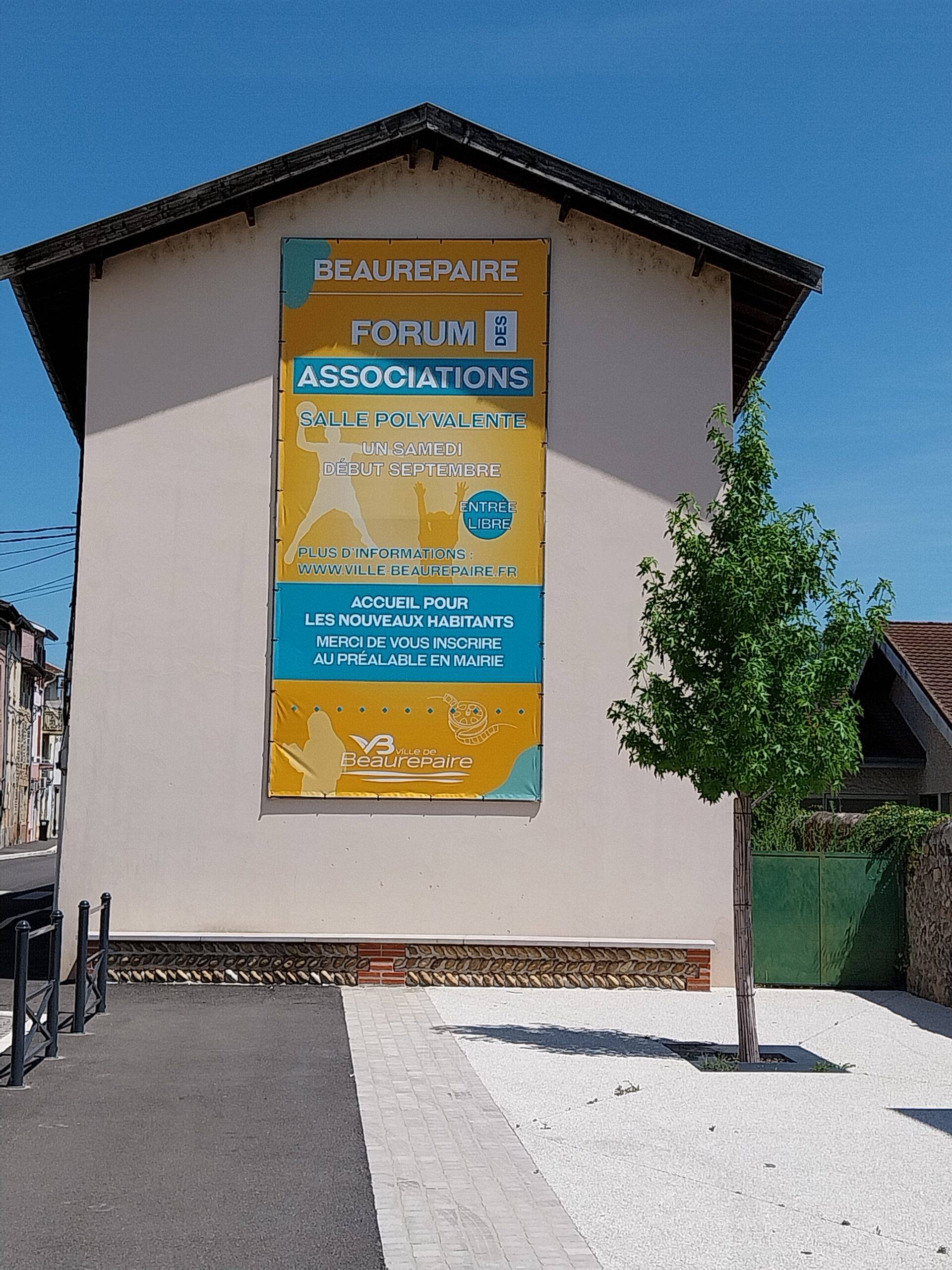 Bâche murale forum des associations